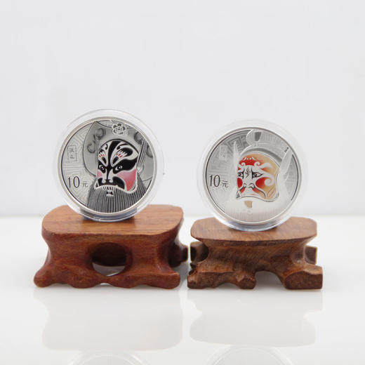 中国京剧脸谱（第三组）彩色银币 商品图0