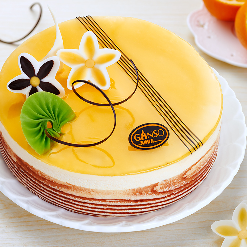 8号柳橙慕思蛋糕