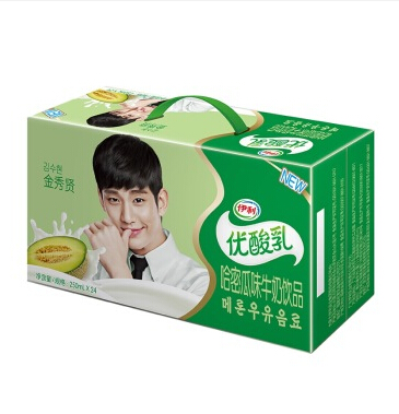 伊利 优酸乳哈密瓜口味牛奶饮品250ml*24(1月1日)