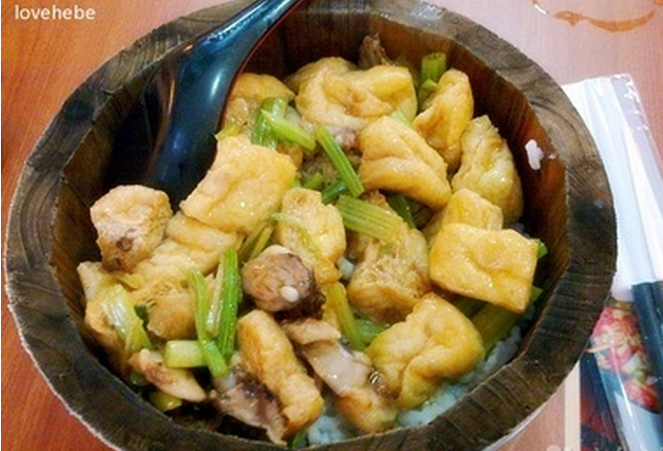 油豆腐肉沫饭