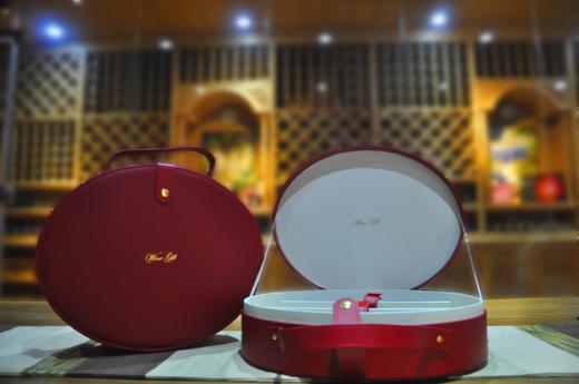 正红椭圆双支装礼盒 商品图0