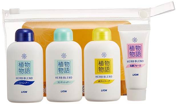 日本lion狮王植物物语 洗发水护发素沐浴露小样旅行套装30ml