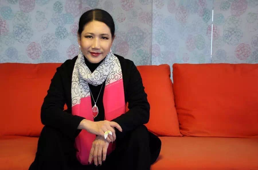 莲花印象  桑蚕丝乔其纱丝巾