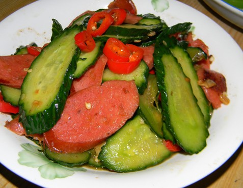 青瓜火腿饭