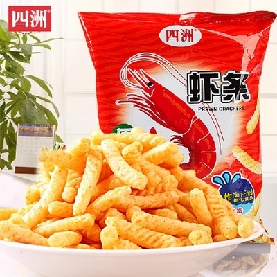 四洲卡乐比虾条80g