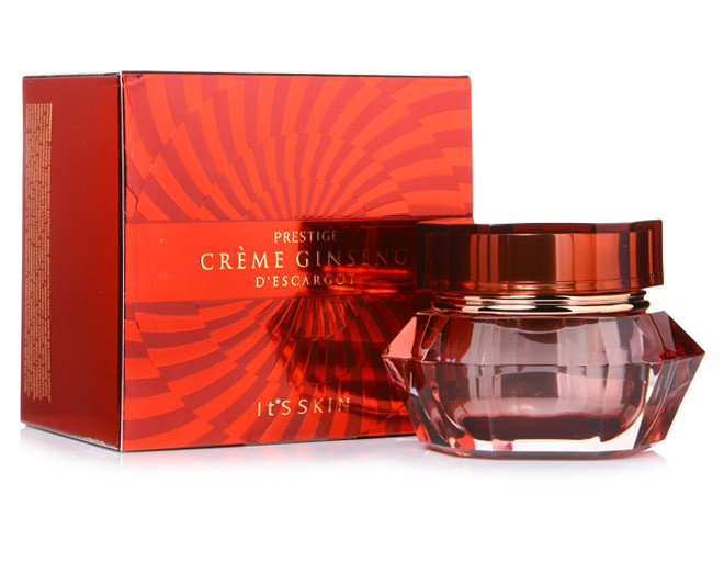 红参蜗牛面霜选用的是韩国唯一指定特许可以给蜗牛,吃的红参,所以