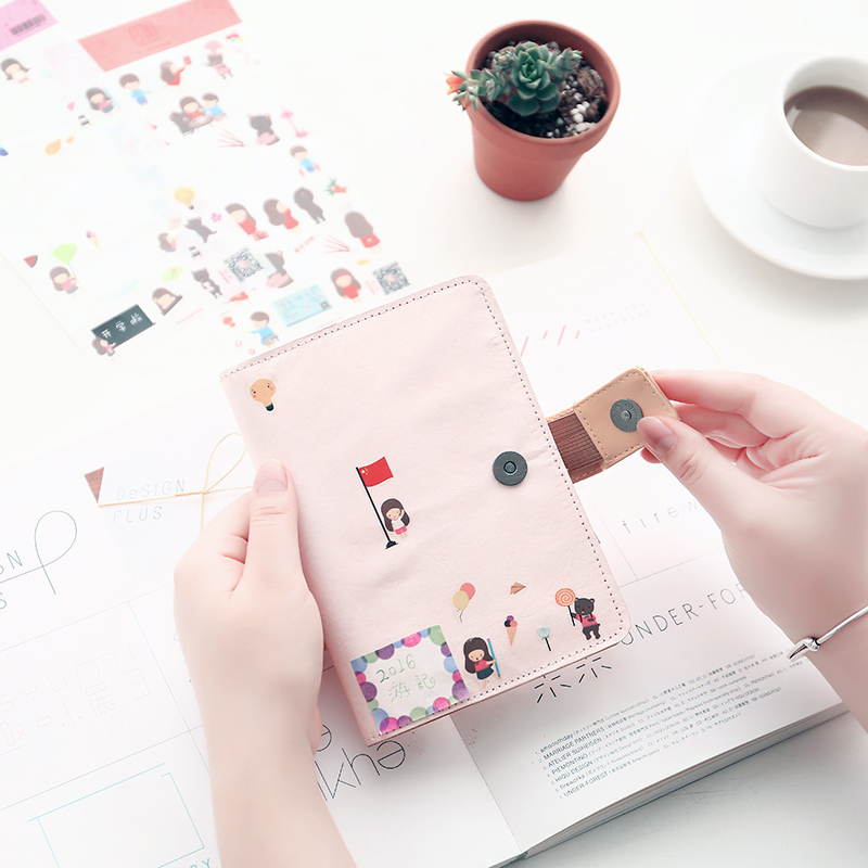kinbor樱花系列diy手帐本 笔记本 日程本计划本 创意记事本 本子