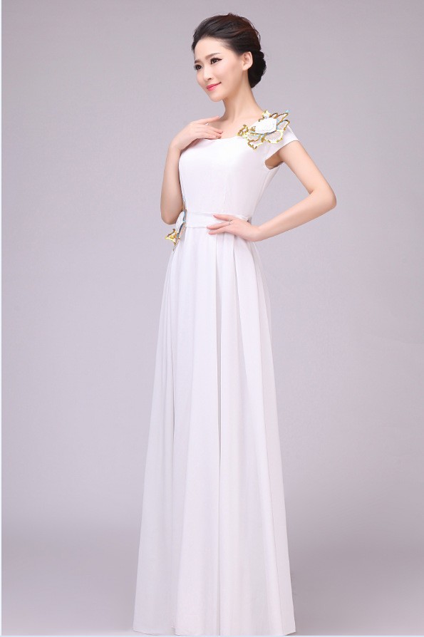 礼31小礼服,迎宾礼仪,舞台主持表演长裙