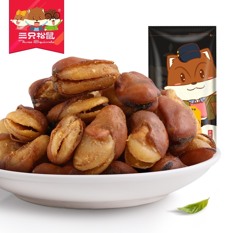 三只松鼠_兰花豆120g 休闲零食坚果炒货小包装蚕豆牛肉味