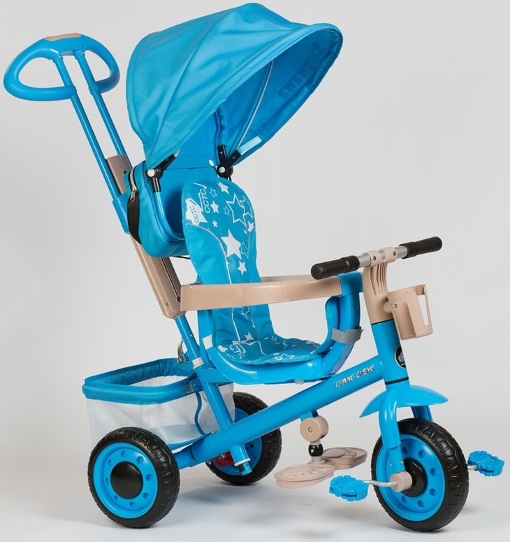 儿童三轮脚踏车手推车