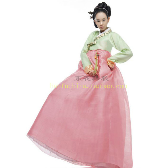 进口布料\/韩国传统服装\/朝鲜族民族服装\/新娘韩