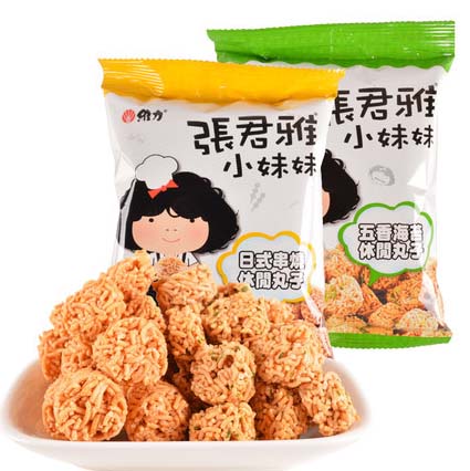 台湾张君雅 日式串烧 五香海苔休闲丸子80g