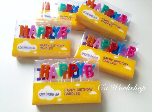 Happy Birthday彩色字母款蜡烛 （与蛋糕配套出售）（默认自提，收费配送请联系客服） 商品图0