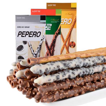 韩国进口 乐天巧克力棒40g