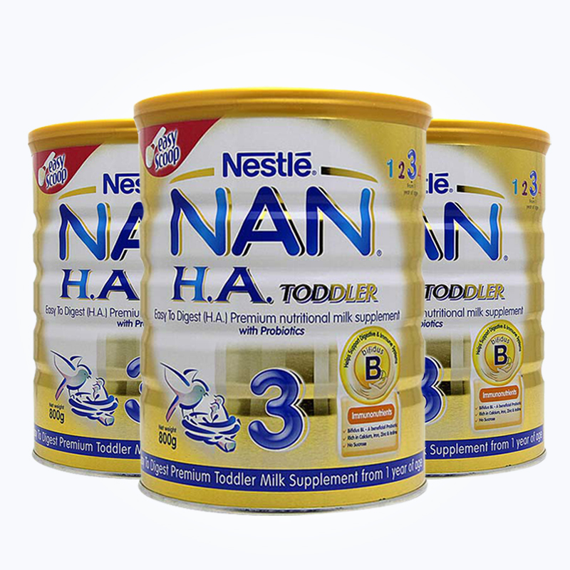 雀巢超级能恩nan ha 婴幼儿奶粉3段800g