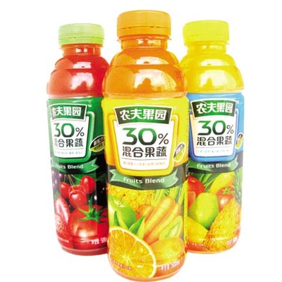 農夫果園混合果三種口味500ml*15瓶/箱