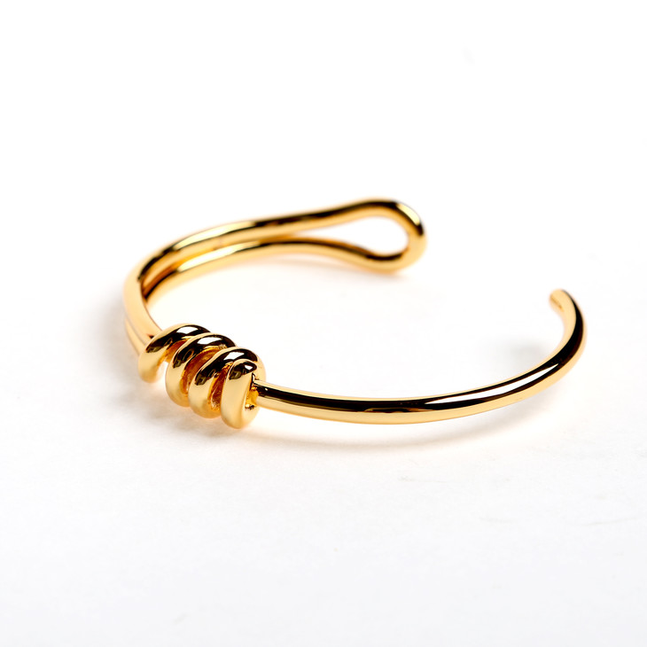 saint lee london modern系列手镯 铜镀18k金