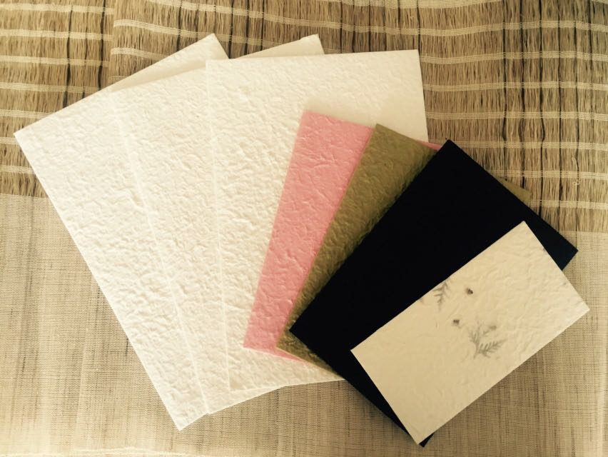 曹氏安徽泾县手工宣纸信封 (套装)中号 多色(10个起售)