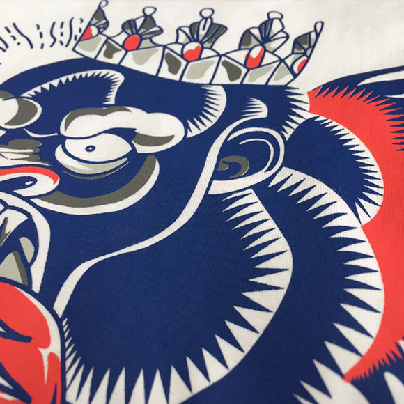 嘴炮纹身款T恤 修身莱卡棉 张开印同款