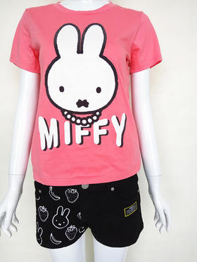 twopercent 2% 夏季可爱甜美休闲米菲女装短袖t恤