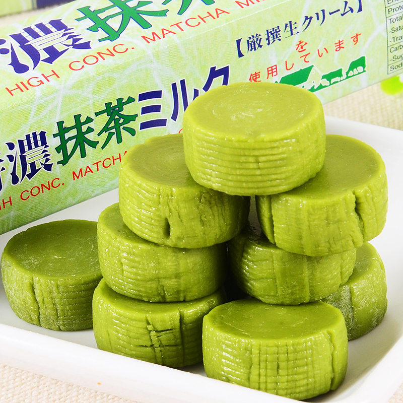 700124c日本进口悠哈特浓抹茶牛奶糖