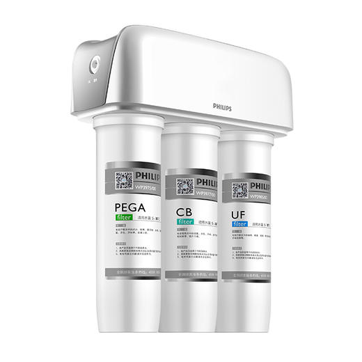 飞利浦 [ PHILIPS ] 净化升级净软套装 家用无废水母婴适用矿物质 带水龙头超滤直饮净水器 WP4160/00 商品图1