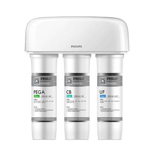 飞利浦 [ PHILIPS ] 净化升级净软套装 家用无废水母婴适用矿物质 带水龙头超滤直饮净水器 WP4160/00 商品图0
