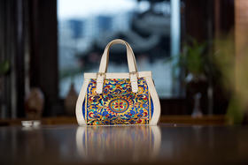 山谷居民品牌时尚苗绣单肩包/手提包 - 璎珞