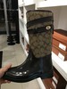 美国代购 COACH/蔻驰LOGO款女士防水耐磨中筒低跟雨靴子女鞋Q7723 商品缩略图0