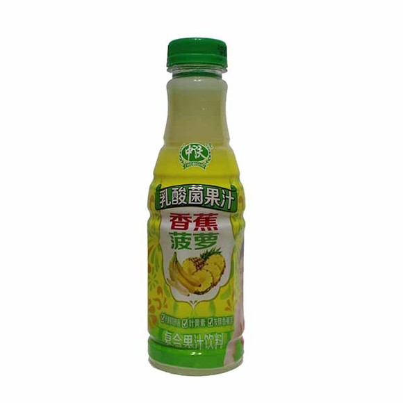 中沃乳酸菌果汁香蕉菠萝味符合果汁饮料