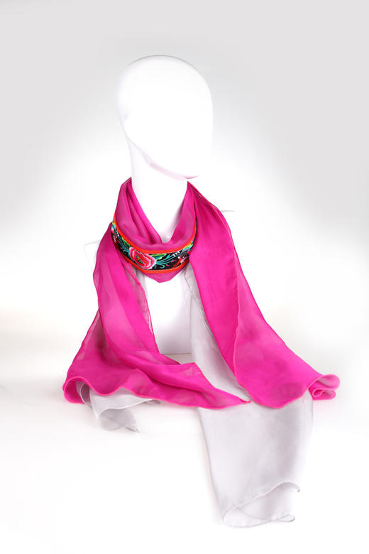 山谷居民品牌时尚苗绣围巾 - 彩云娇 商品图1