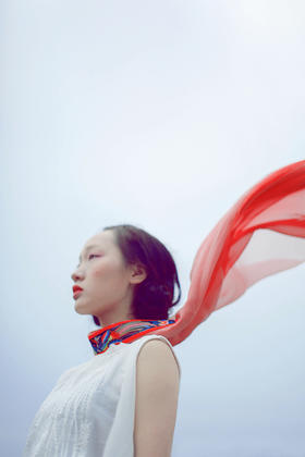 山谷居民品牌时尚苗绣围巾 - 彩云娇