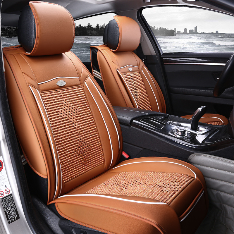 厂家直销 汽车坐垫夏季冰丝皮革汽车座垫座套四季通用汽车用品743