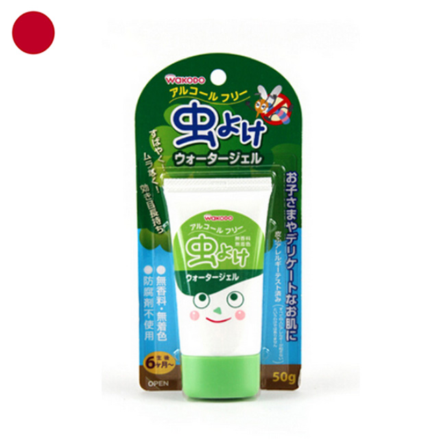 日本进口 wakodo和光堂6个月以上宝宝儿童驱蚊虫啫喱膏50g