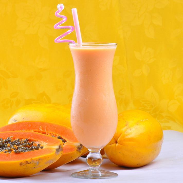 鲜木瓜牛奶果汁