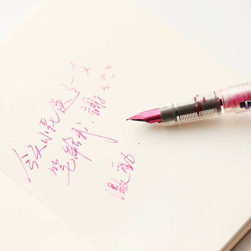 日本文具●platinum/白金ppq-200 彩色透明杆钢笔 练字钢笔墨水笔