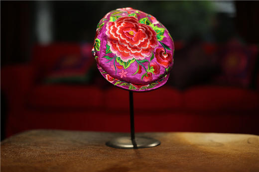 山谷居民品牌时尚苗绣帽子 - 雅栀/炫舞/灿莲/娇颜/紫鸢 商品图2