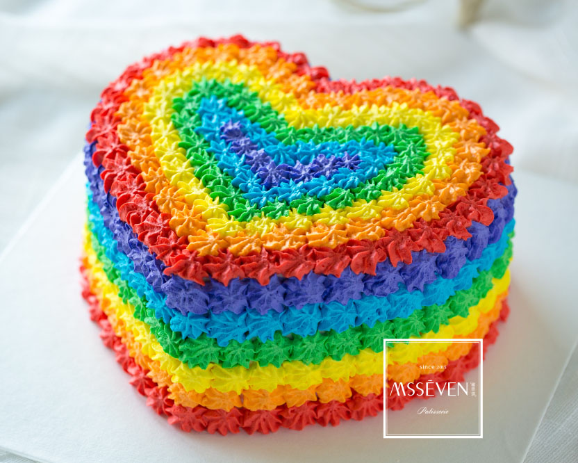 心形彩虹 - 石家庄蜜思琪蛋糕