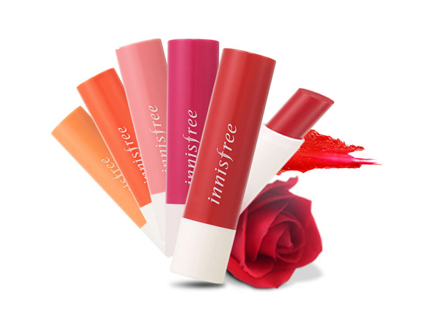innisfree/悦诗风吟 生机花姸炫彩润唇膏3.5g 染唇润唇 滋润保湿