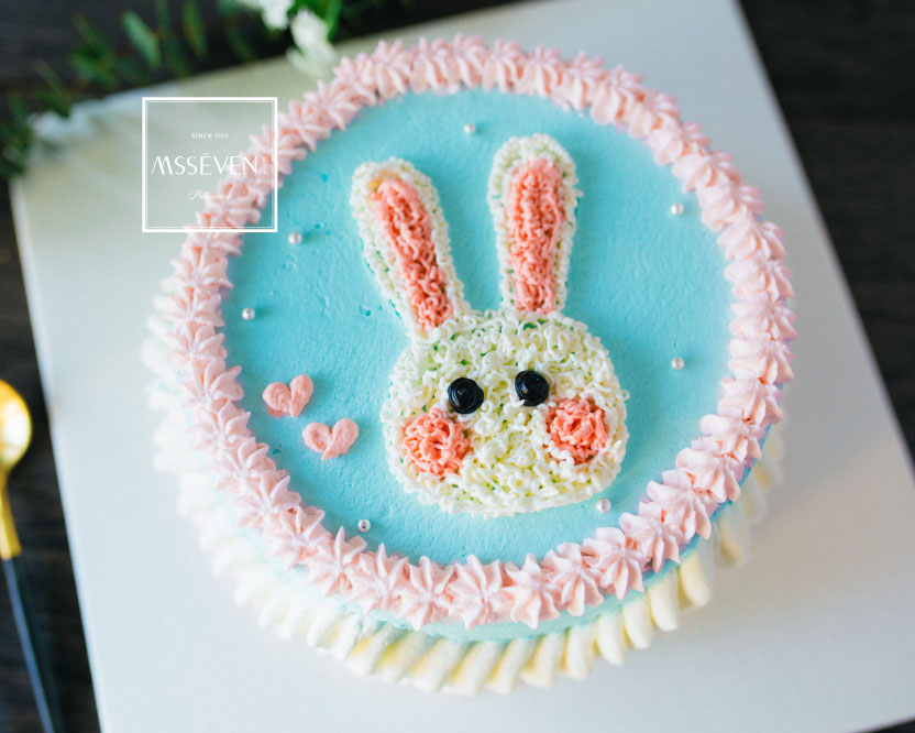 平面米菲兔-蓝色 - 石家庄蜜思琪蛋糕