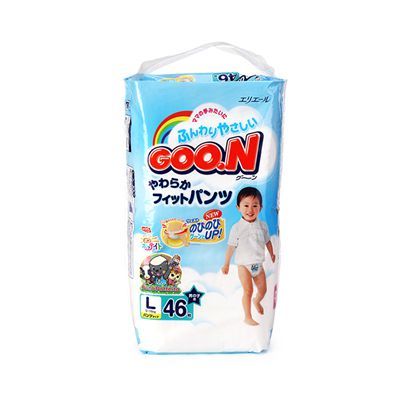 日本GOO.N大王 男宝宝拉拉裤L46片(9-14kg)【