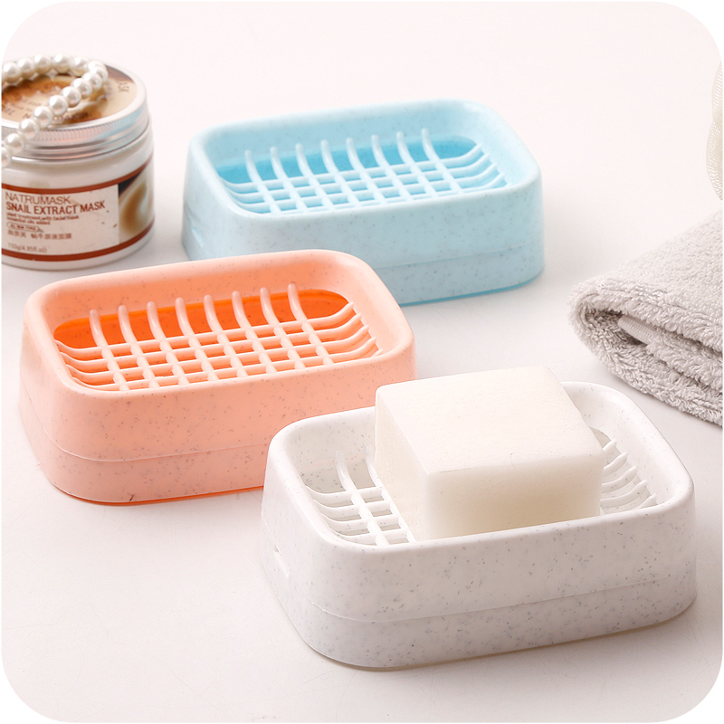 创意浴室双层沥水肥皂盒 卫生间简约时尚手工皂架香皂盒洗脸皂托