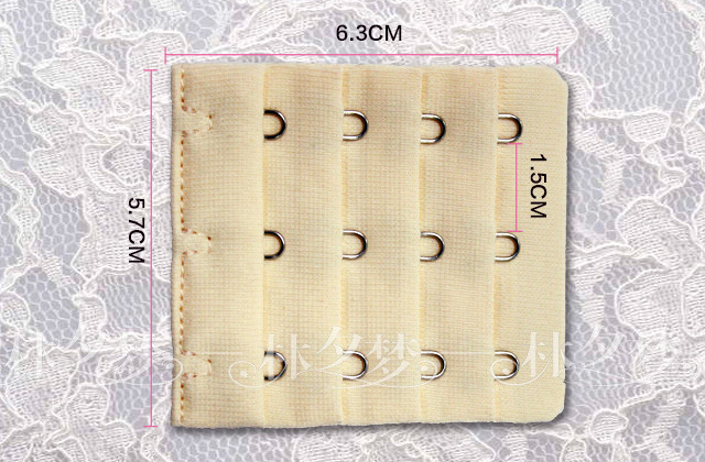 直接扣在文胸背扣上就可立刻增加下胸围长度~~~~~~方便简单