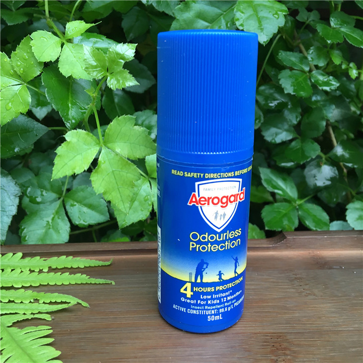 澳洲进口aerogard驱蚊液滚珠式户外防虫液孕妇儿童无味驱蚊水50ml