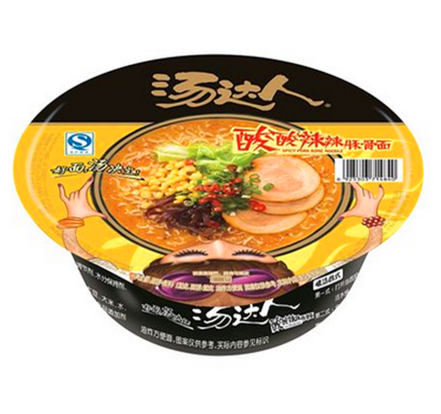 统一汤达人酸酸辣辣豚骨面135g/12碗