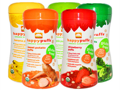 美国happybaby禧贝有机泡芙 宝宝零食