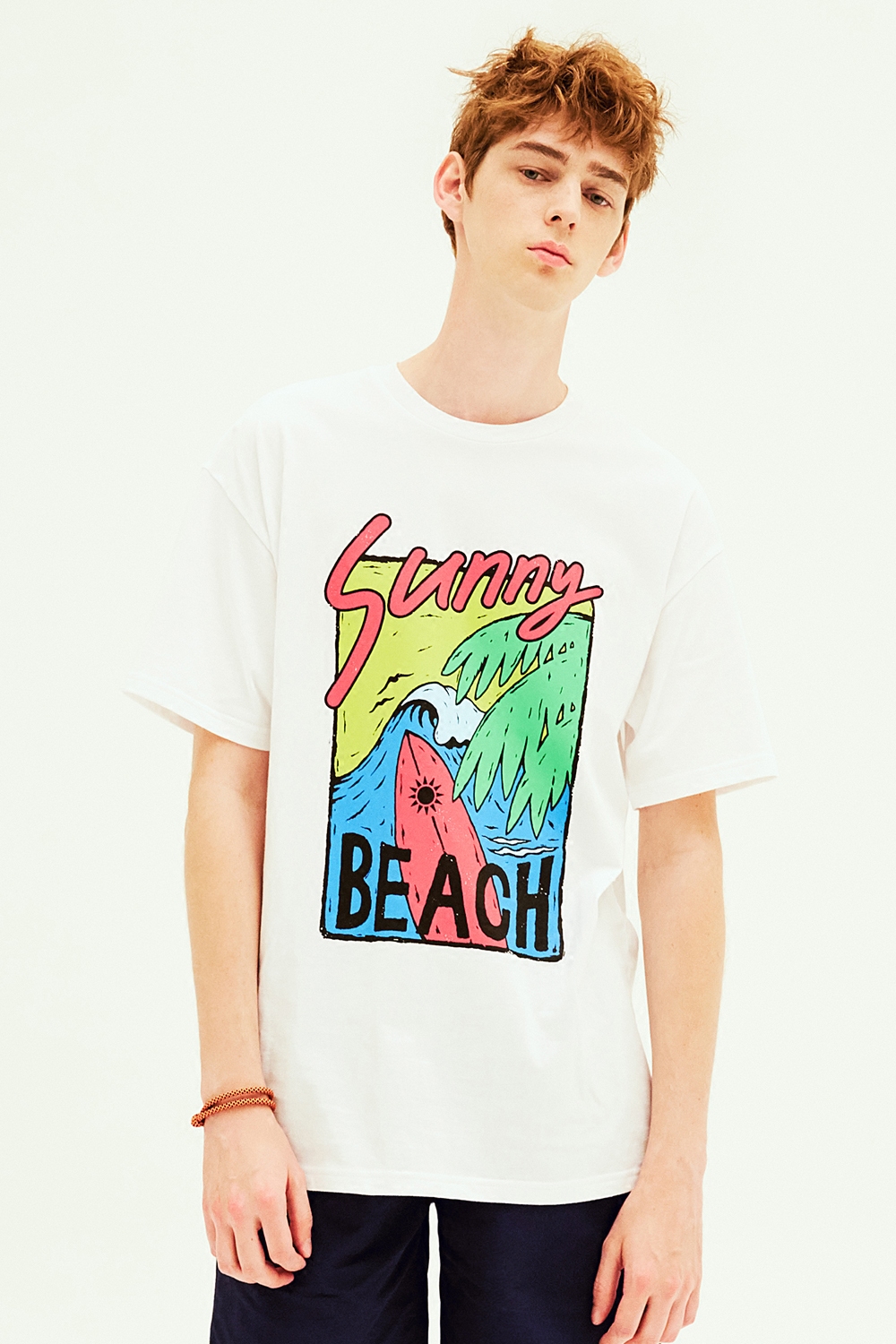韩国品牌 clip wear sunny beach tee 短袖圆领t恤