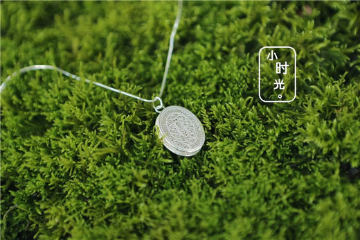 山谷居民品牌手工拉丝素银吊坠/不含链 - 小时光 商品图1