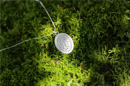 山谷居民品牌手工拉丝素银吊坠/不含链 - 小时光 商品图5