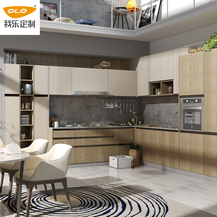 我乐厨柜 整体橱柜 厨房定制 橱柜定做 现代简约 雕刻时光全能
